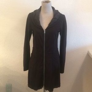Neesh by D.A.R. Long black zip up size S
